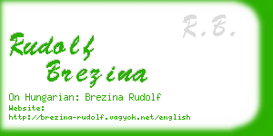 rudolf brezina business card